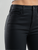Ref: 063972 Pantalón bota ancha stretch efecto cuero, tiro alto, tono negro