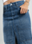 Ref: 064015 Falda en denim, cargo, rígido, tono azul medio oscuro, diseño con bolsillos y corte delantero