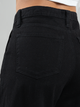 Ref: 064110 Pantalon slouchy rígido, tiro alto, tono negro, con prenses