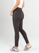 Ref: 065232 Pantalon Skinny, stretch, tiro alto, tono café, efecto cuero