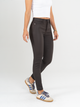 Ref: 065232 Pantalon Skinny, stretch, tiro alto, tono café, efecto cuero