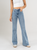 Ref: 065422 Jean flare stretch, bota ancha, tiro alto, tono azul claro