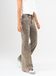 Ref: 065558 Jean flare stretch, bota ancha, tiro alto, tono café