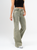 Ref: 065559 Jean flare stretch, bota ancha, tiro alto, tono verde