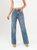Ref: 065572 Jean straight leg, stretch, tiro alto, tono azul medio
