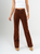 Ref: 065598 Jean straight leg, confort, denim velvet, acabado terciopelo, tiro alto, tono terracota