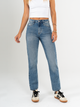 Ref: 065652 Jean Mom fit, rígido, tiro alto, tono azul medio