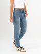 Ref: 065652 Jean Mom fit, rígido, tiro alto, tono azul medio