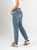 Ref: 065652 Jean Mom fit, rígido, tiro alto, tono azul medio