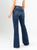 Ref: 065653 Jean flare stretch, bota ancha, tiro medio, tono azul oscuro