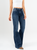 Ref: 065653 Jean flare stretch, bota ancha, tiro medio, tono azul oscuro