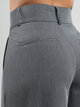 Ref: 067908 Pantalón prenses, stretch, straight leg, tono gris, tiro alto