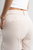 Ref: 067911 Falda short, rígida, tiro alto con delantero cruzado, tono arena