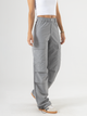 Ref: 069027 Pantalón cargo, liviano, tono gris, silueta amplia, tiro alto