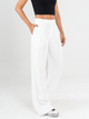 Ref: 069145 Pantalón mom flare, con prense, tono ivory, tejido plano liviano, tiro alto