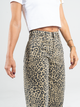 Ref: 069245 Jean Mom Flare palazzo, stretch, animal print, tiro alto