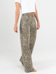 Ref: 069245 Jean Mom Flare palazzo, stretch, animal print, tiro alto