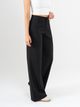 Ref: 069606 Pantalón palazzo, stretch, tejido plano liviano, detalle en pretina, tono gris oscuro