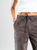 Ref: 069647 Pantalón straight leg, rígido, en corduroy, tiro alto, tono cafe, pretina resortada
