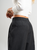 Ref: 069650 Pantalón barrel, pretina con elástico, tiro alto, tejido plano liviano, tono gris