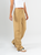 Ref: 069660 Pantalón cargo, straight leg, con cortes, pretina con resorte, tejido plano liviano, tiro alto, tono caqui