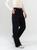Ref: 069676 Pantalón cargo, dril liviano, rígido, tiro alto, bolsillos laterales, tono negro