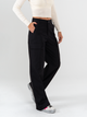 Ref: 069676 Pantalón cargo, dril liviano, rígido, tiro alto, bolsillos laterales, tono negro