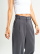 Ref: 069684 Pantalón palazzo, prenses, tono gris, tejido plano liviano, tiro alto