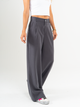 Ref: 069684 Pantalón palazzo, prenses, tono gris, tejido plano liviano, tiro alto