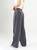 Ref: 069684 Pantalón palazzo, prenses, tono gris, tejido plano liviano, tiro alto
