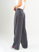 Ref: 069684 Pantalón palazzo, prenses, tono gris, tejido plano liviano, tiro alto
