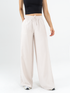 Ref: 069304 Pantalón mom flare palazzo, sin prense, tono arena, pretina con resorte