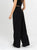 Ref: 069739 Pantalón palazzo, prenses, tono negro, tejido plano liviano, tiro alto