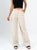 Ref: 069655 Pantalón straight leg, tiro alto, tejido plano liviano, detalle cierres, tono arena