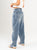 Ref: 065553 Jean barrel, rígido, tiro medio,  diseño cinco bolsillos, tono azul medio