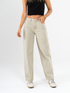 Ref: 069585 Pantalón barrel, rígido, cropped, tiro medio, diseño cinco bolsillos, tono verde