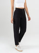 Ref: 069443 Pantalón slouchy, sin prenses, tono negro, tejido liviano, tiro alto