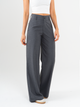 Ref: 069607 Pantalón palazzo, stretch, tejido plano liviano, detalle en pretina, tono gris medio