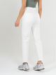 Ref: 069095 Pantalón mom fit stretch, tiro alto, tono ivory