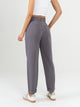 Ref: 069401 Pantalón slouchy, sin prenses, tono gris, tejido liviano, tiro alto