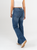Ref: 065475 Jean flare stretch, bota ancha, tiro alto, tono azul medio oscuro