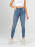 Ref: 065279 Jean skinny stretch, tiro alto, tono azul medio claro