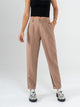 Ref: 069709 Pantalón slouchy, prenses, tejido liviano, tiro alto, tono cafe