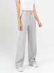 Ref: 069454 Pantalón straight leg, sin prenses, tono gris, tejido liviano, tiro alto