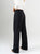 Ref: 069654 Pantalón straight leg, tiro alto, tejido plano liviano, detalle cierres, tono negro