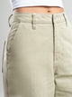 Ref: 067976 Pantalón cargo, rigido, straight leg, tiro alto, tono arena, bolsillos laterales