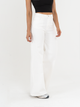 Ref: 069096 Pantalón mom flare, palazzo stretch, tiro alto, tono ivory