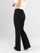 Ref: 0610364 Pantalón flare stretch, tipo legging, tiro alto, tono negro