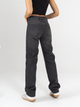 Ref: 065125 Pantalón Mom fit slim cropped, rígido, tiro medio, tono gris oscuro