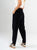 Ref: 069701 Pantalón slouchy, corduroy, rigido, tiro alto, tono negro
